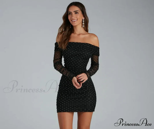 Aliya Formal Heatstone Ruched Bodycon - Lady Occasions