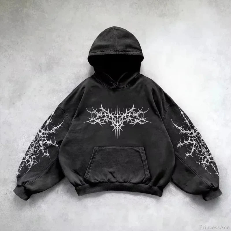 American Gothic Zipper Hoodie black5 / S