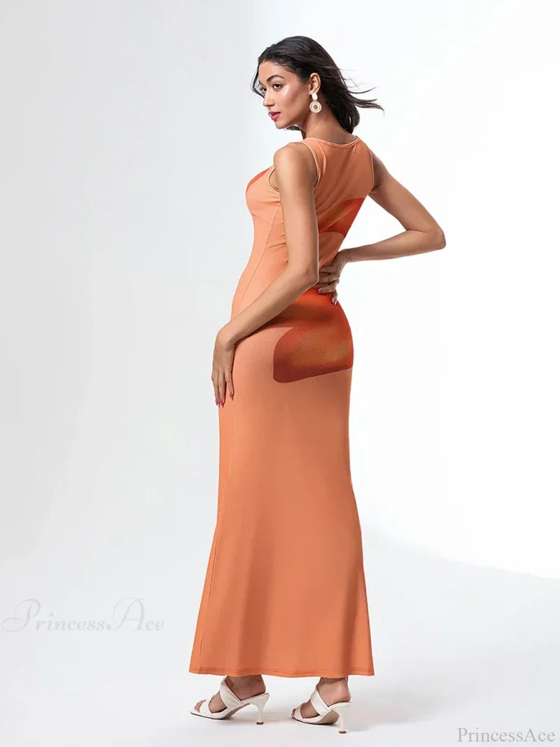 Asymmetric Neck Tank Sleeveless Wrap Bodycon Floral Vacation Dress floraldress-250126