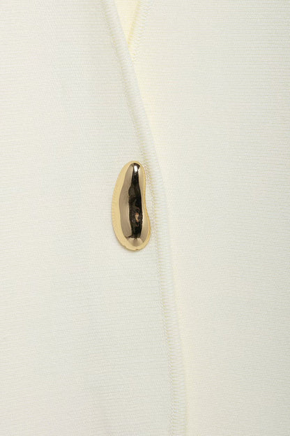 Asymmetrical Button Knit Cardigan