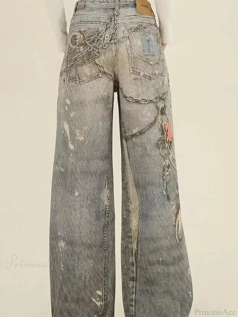 Azure Gothic Baggy Oversize Harajuku Pant