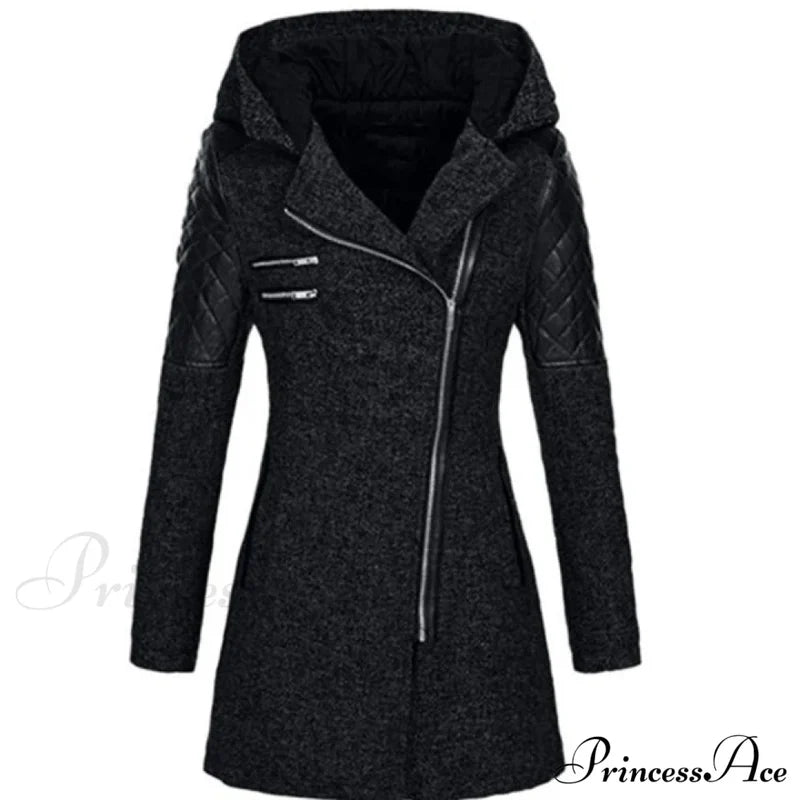 Elegant Casual Patchwork Coat Black Best Sellings cardigan cardigans clothes Plus Size Sale tops Topseller