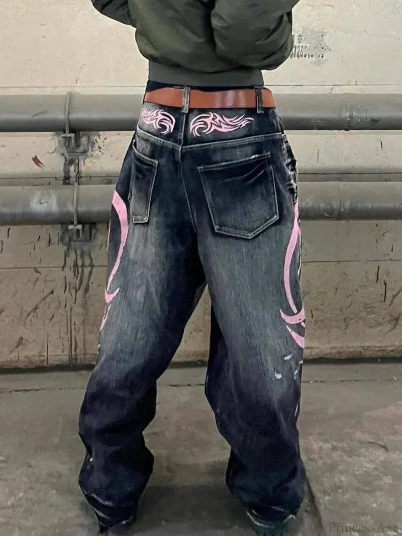 Clean Blade Print Gothic Trouser