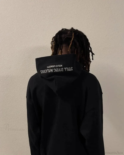 Dark Dirty Pictorial Print Hoodie
