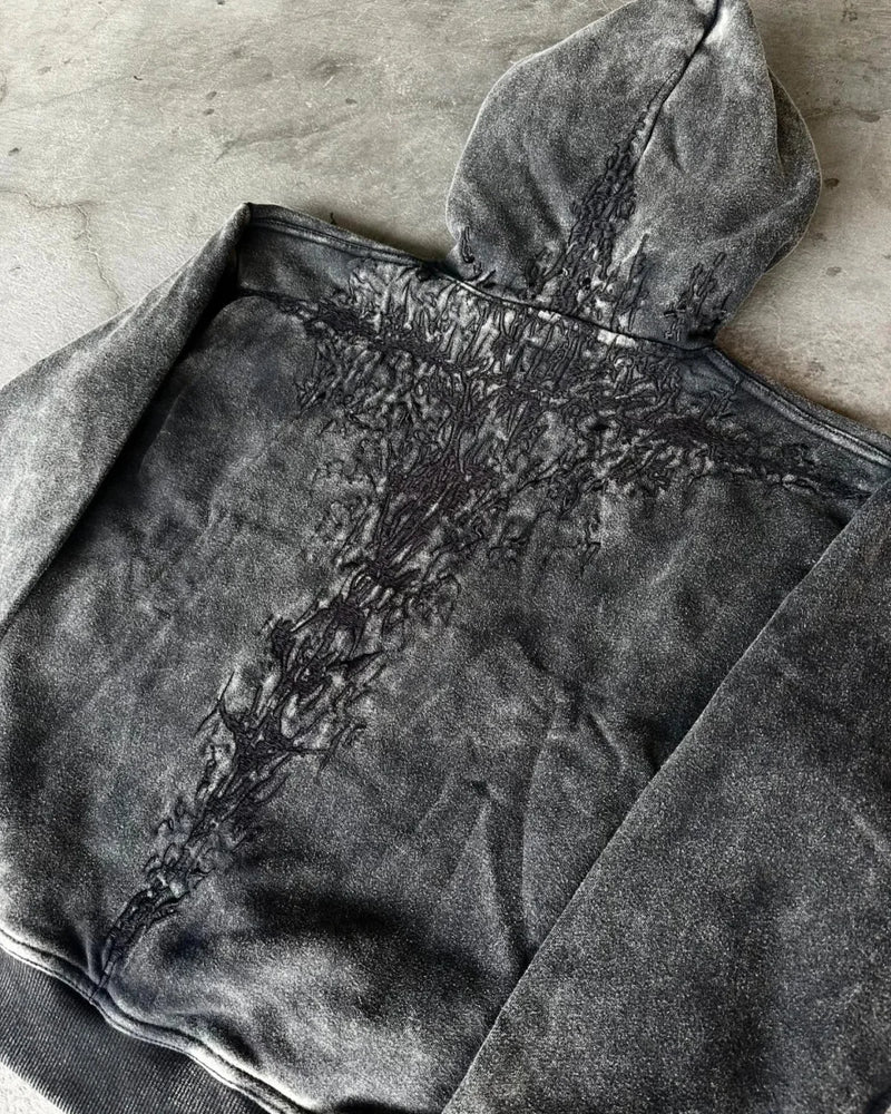 Dark Embroidered Cleansing Sweatshirt