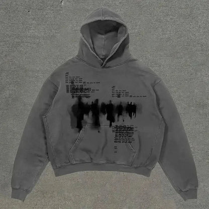 Dark Fashion Design Huge Hoodie black1 / M