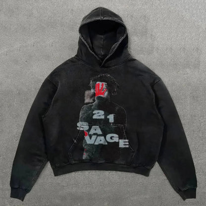 Dark Fashion Design Huge Hoodie black2 / M