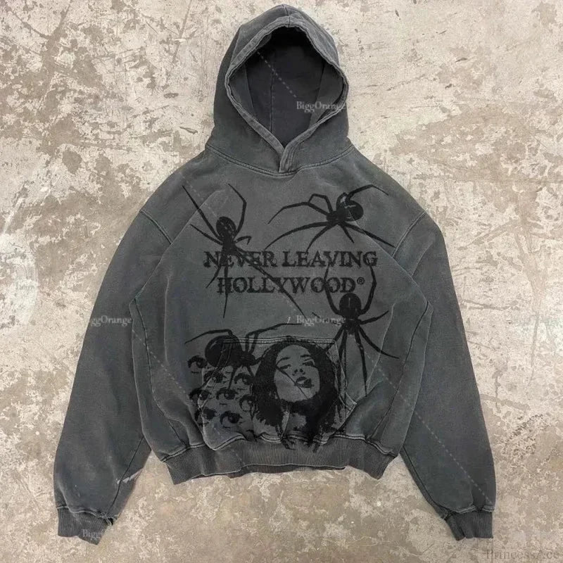 Dark Fashion Design Huge Hoodie black3 / M