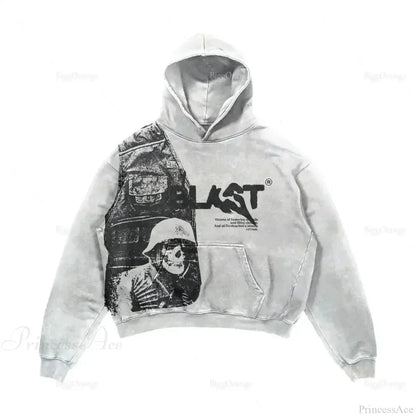 Dark Fashion Design Huge Hoodie white / M