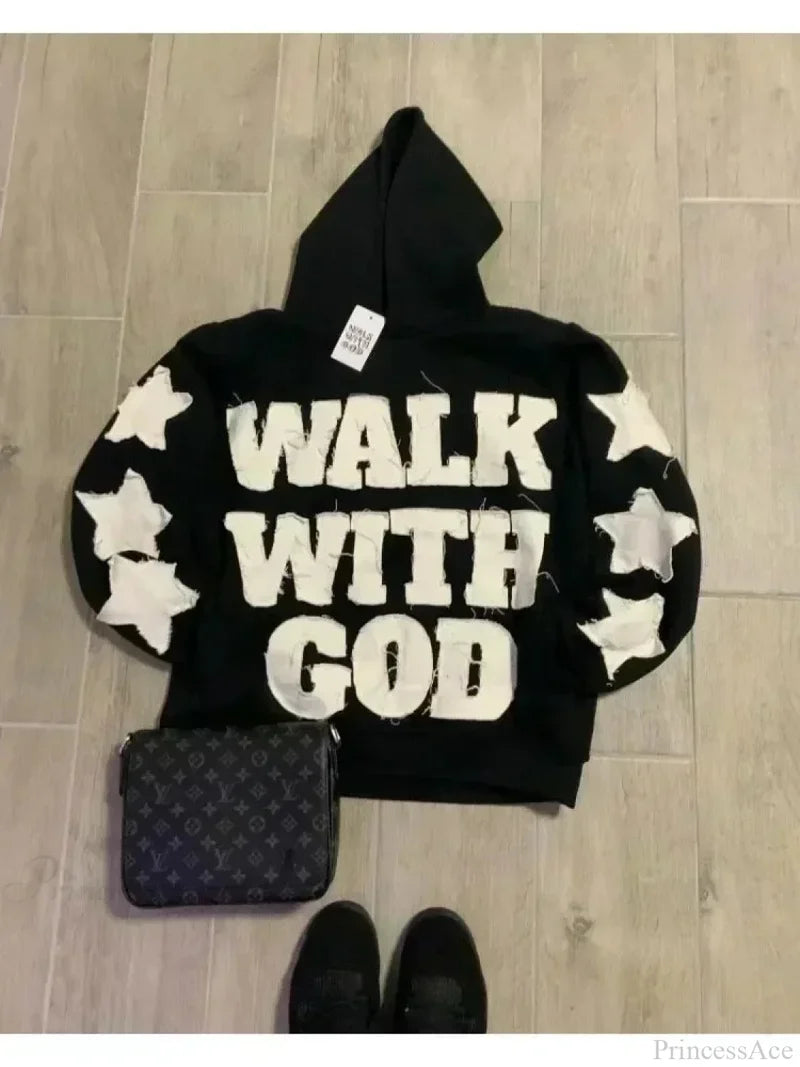 Dark Flash Diamond Patch Hoodie black9 / M