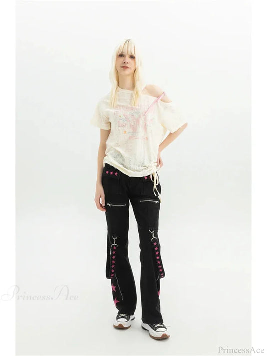 Dark Medieval Loose Cargo Pant Black / S
