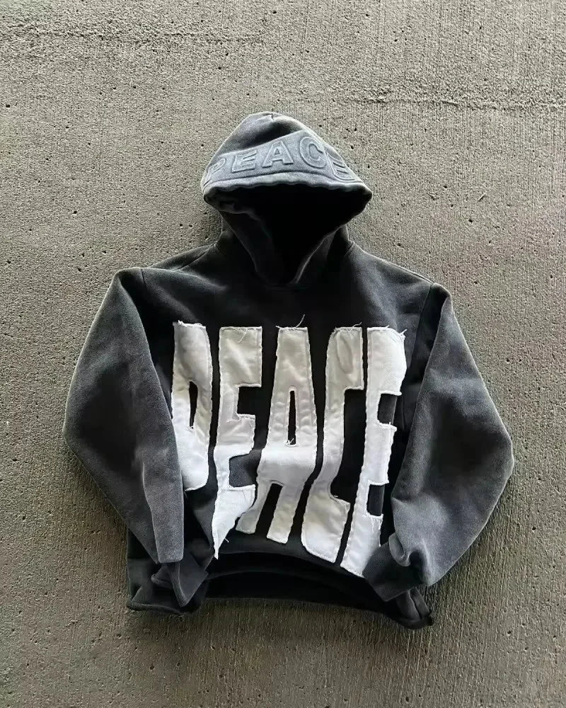 Dark Star Patch Huge Hoodie black6 / M