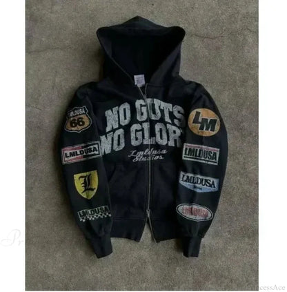Dark Star Patch Huge Hoodie black1 / M
