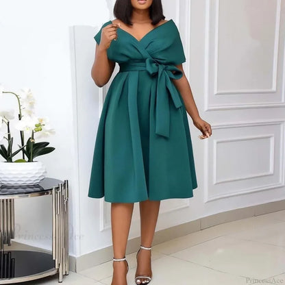 Elegant Party Evening For Gown Women Green / S