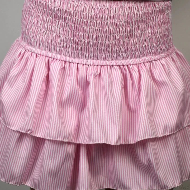 Elegant Printed Pleated Skirt skirts-250223