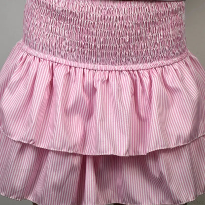 Elegant Printed Pleated Skirt skirts-250223