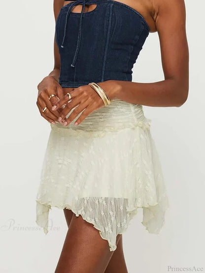 Fairy Grunge Layered Ruffle Skirt skirts-250223