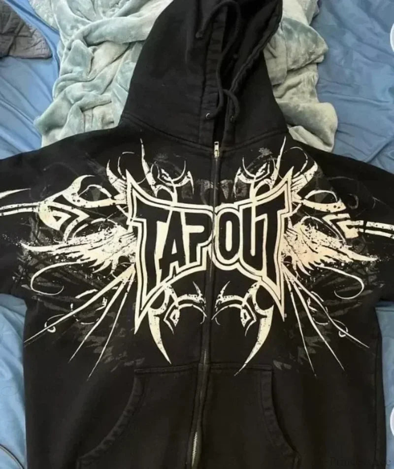 High-Quality Gothic Skull Print Hoodie black 5 / S