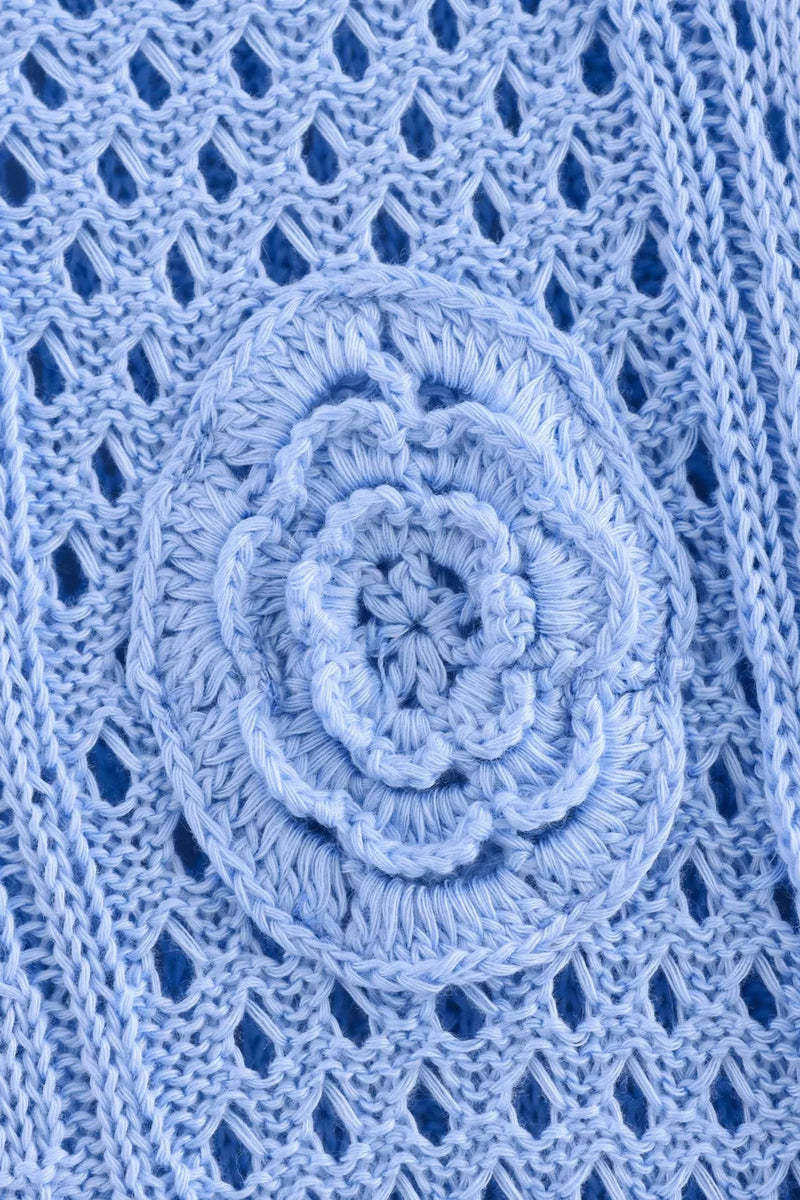 Hollow Out Crochet Maxi Dress