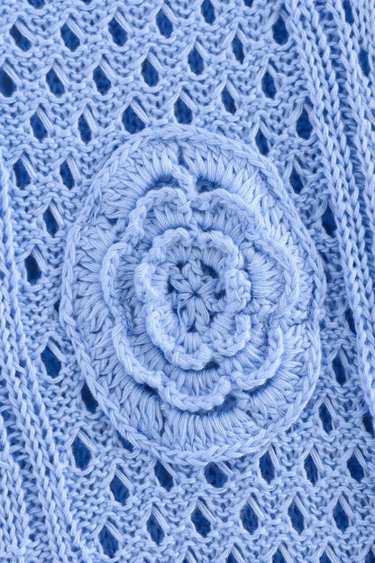 Hollow Out Crochet Maxi Dress