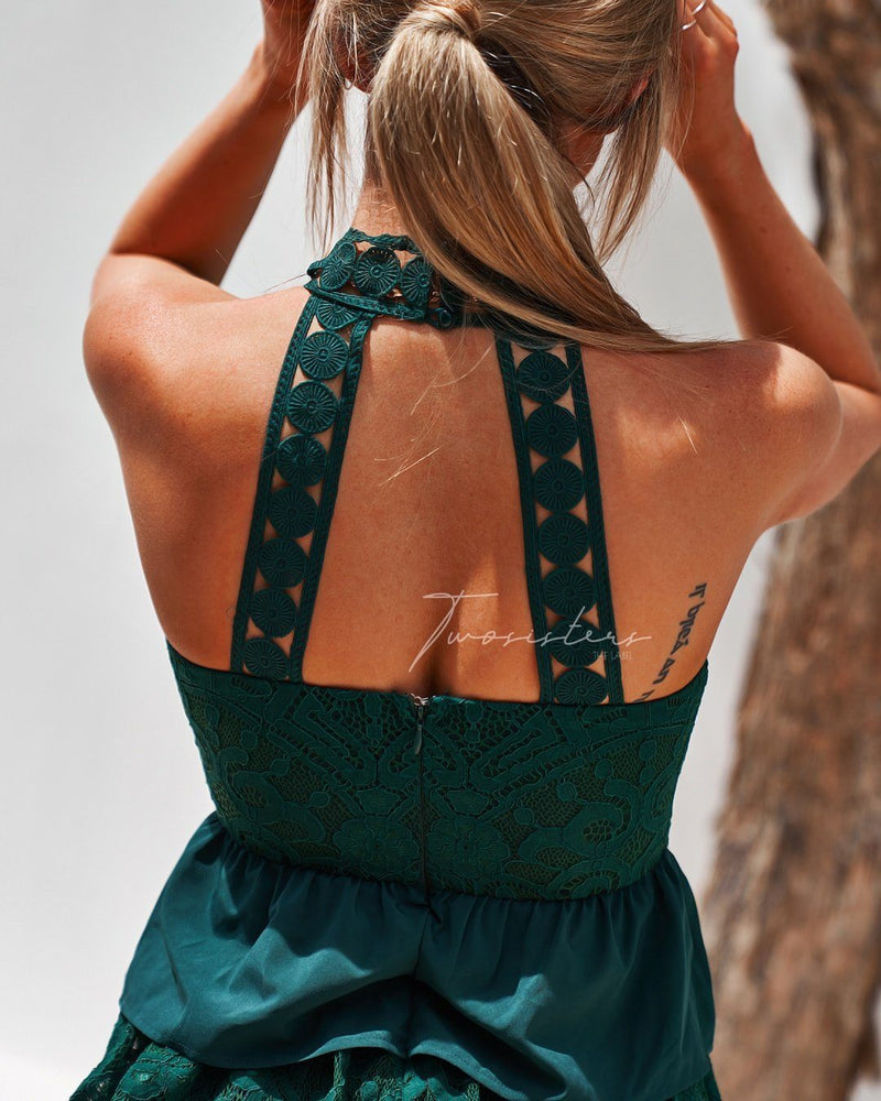 Jackie Dress - Green - SHOPJAUS - JAUS