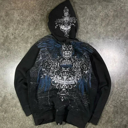 Kawaii Manga Streetwear Hoodie black 2 / S