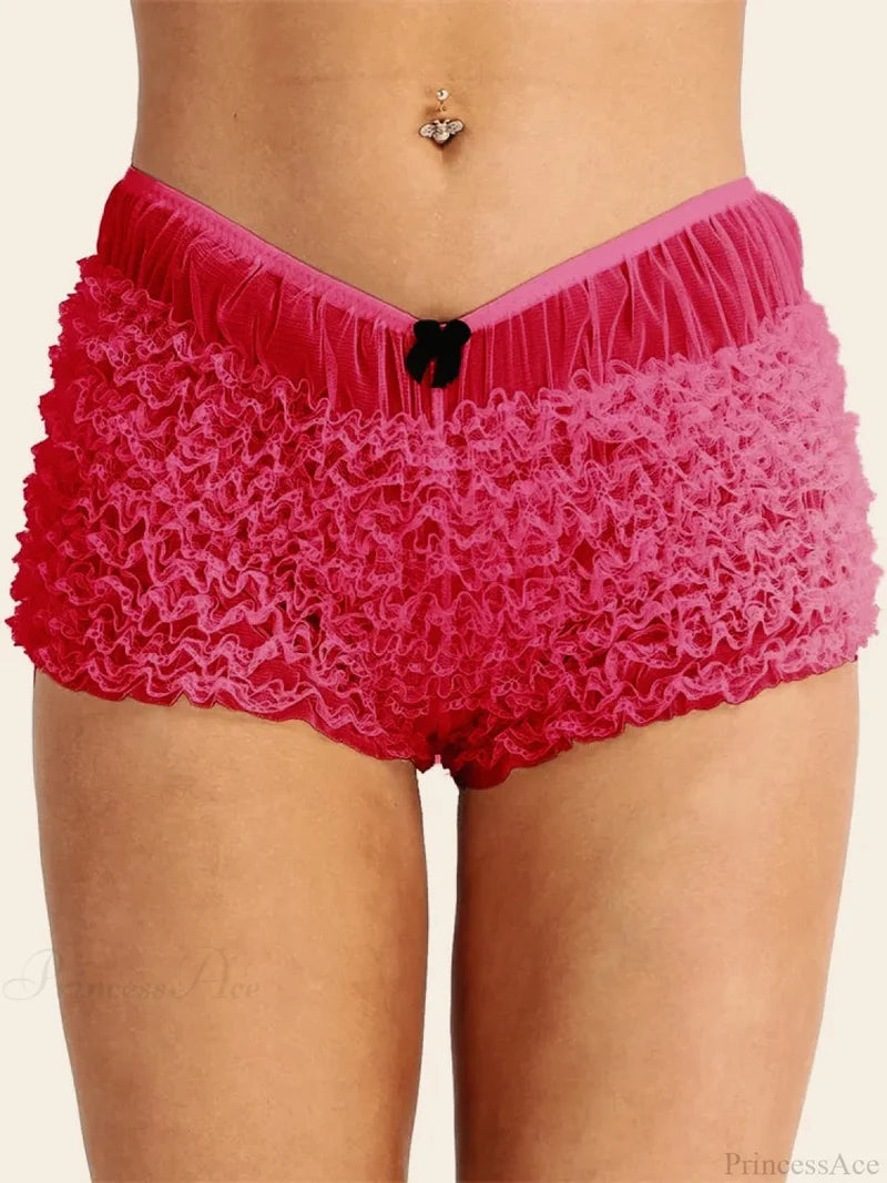 Lace Ruched Bodycon Short short-250223