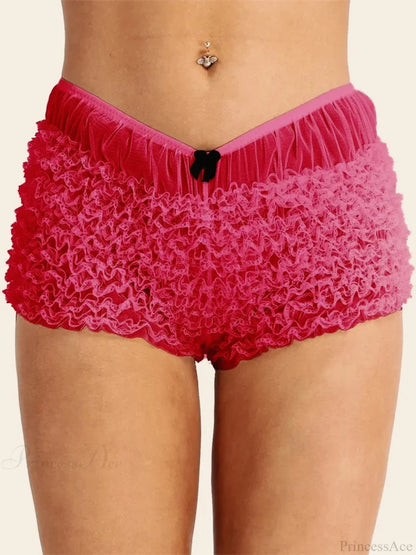 Lace Ruched Bodycon Short short-250223
