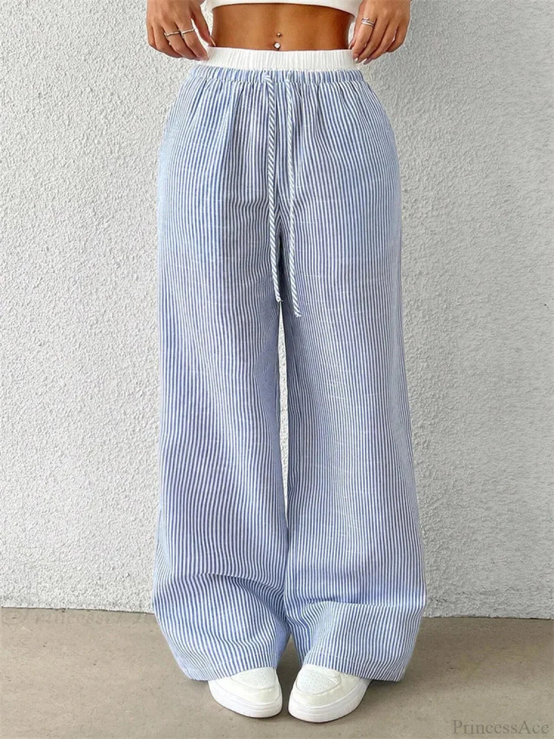 Leopard Drawstring Elastic Waist Loose Winter Pant pant-250223