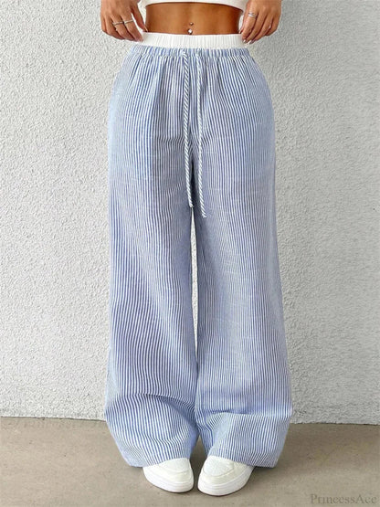 Leopard Drawstring Elastic Waist Loose Winter Pant pant-250223