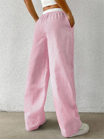 Leopard Drawstring Elastic Waist Loose Winter Pant pant-250223