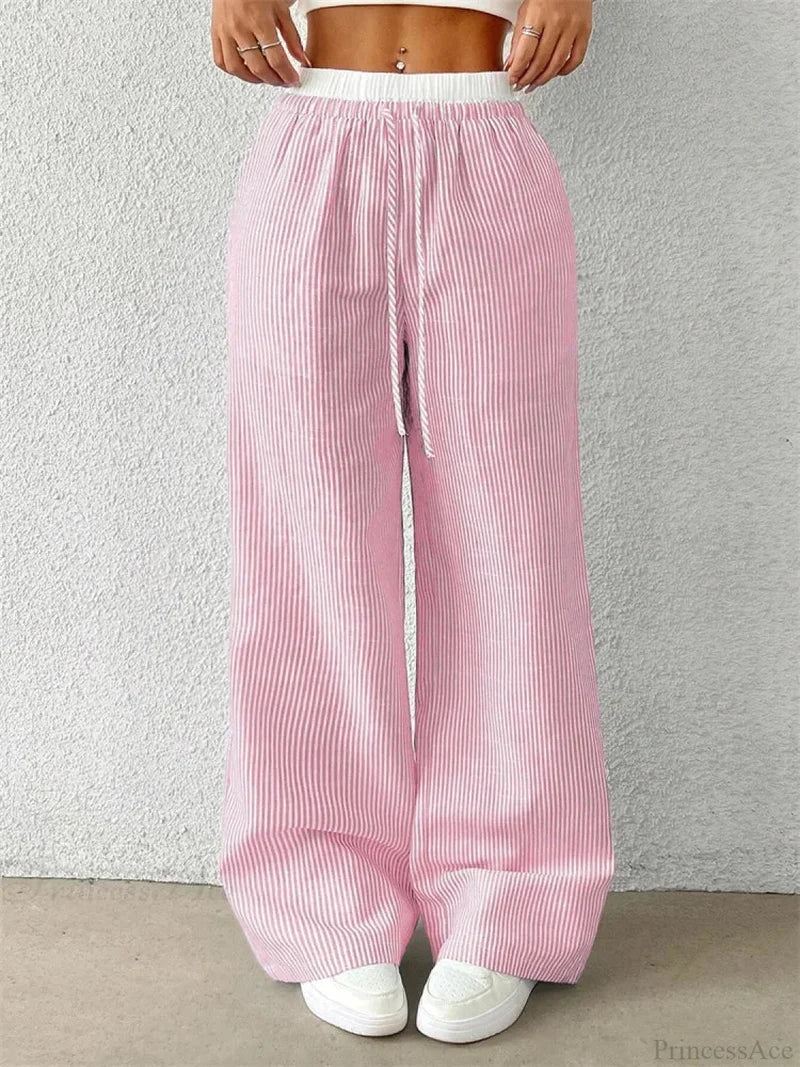 Leopard Drawstring Elastic Waist Loose Winter Pant pant-250223