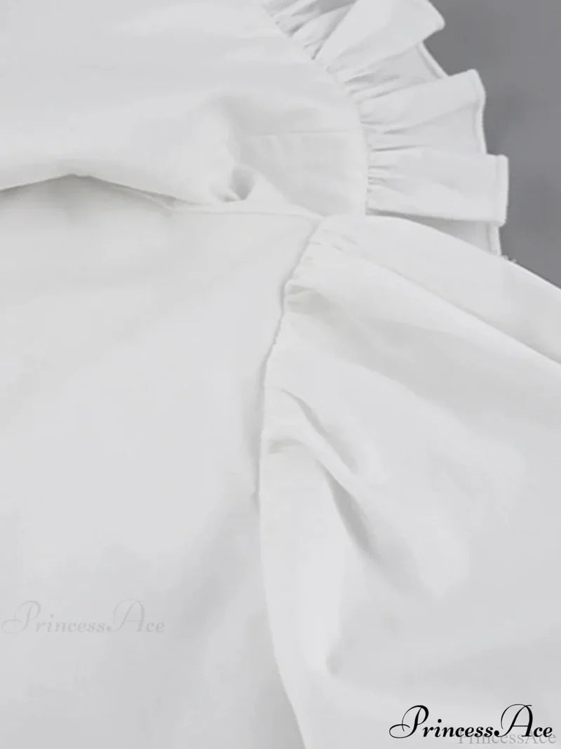 Loose Cotton Babydoll Blouse