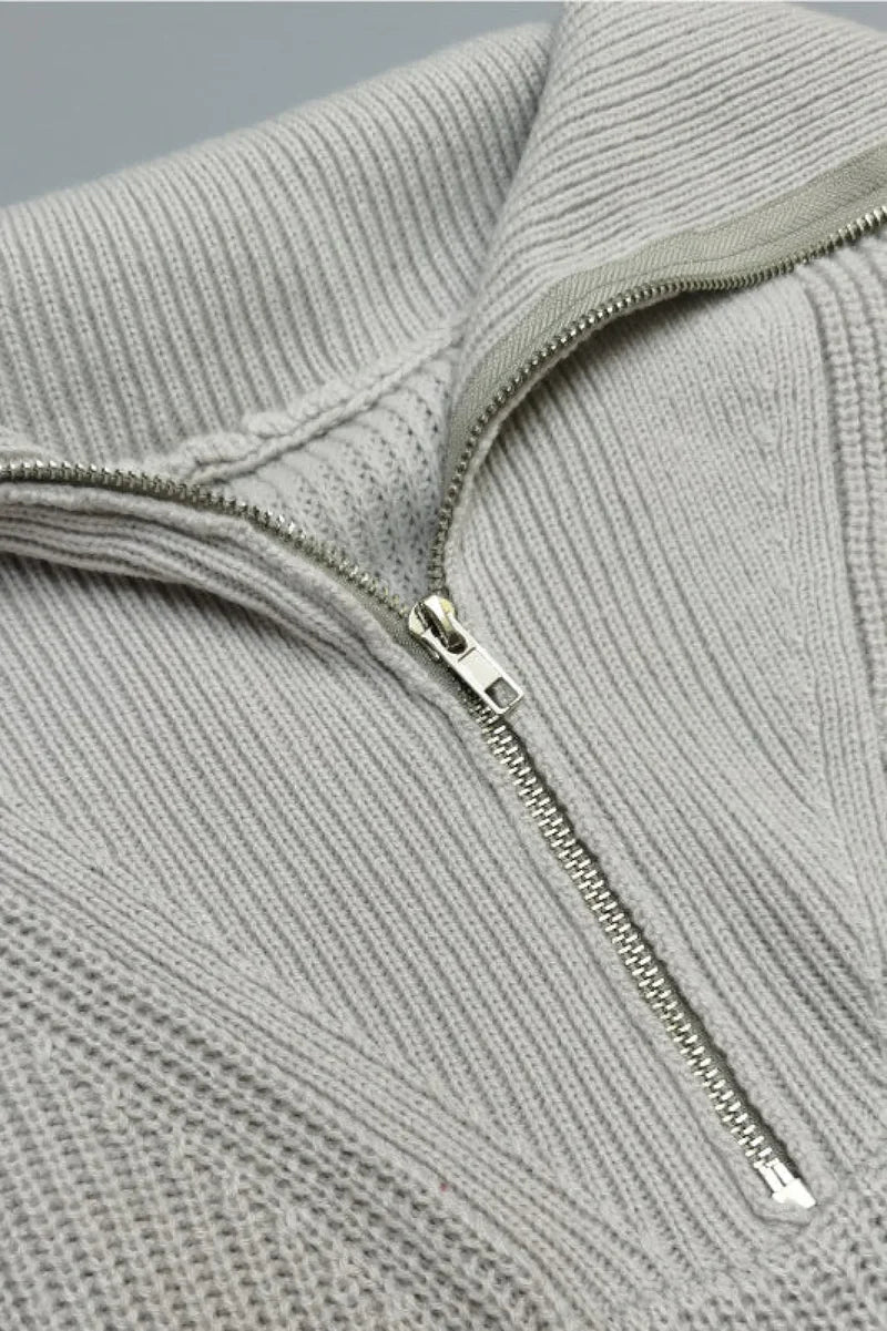 Loose Fit V-Neck Knit Sweater