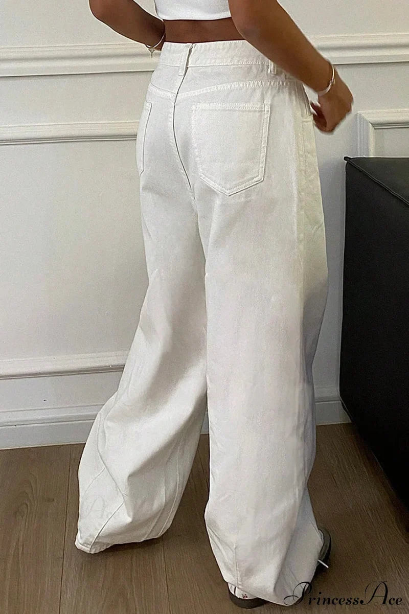 Loose Straight High Waist Jean