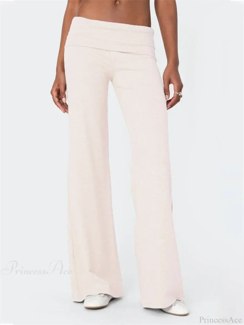 Low Waist Solid Color Loose Casual Street Pant OPAL / S pant-250223