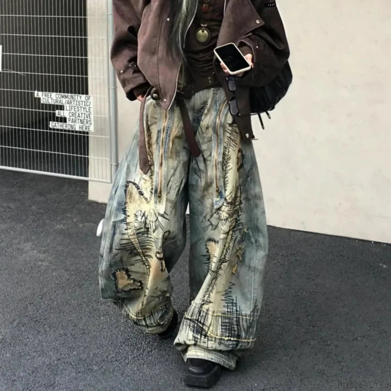 Ornamented Gothic Ruin Trouser blue / S