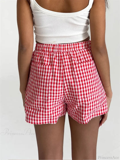 Plaid Pocket Lounge Short short-250223
