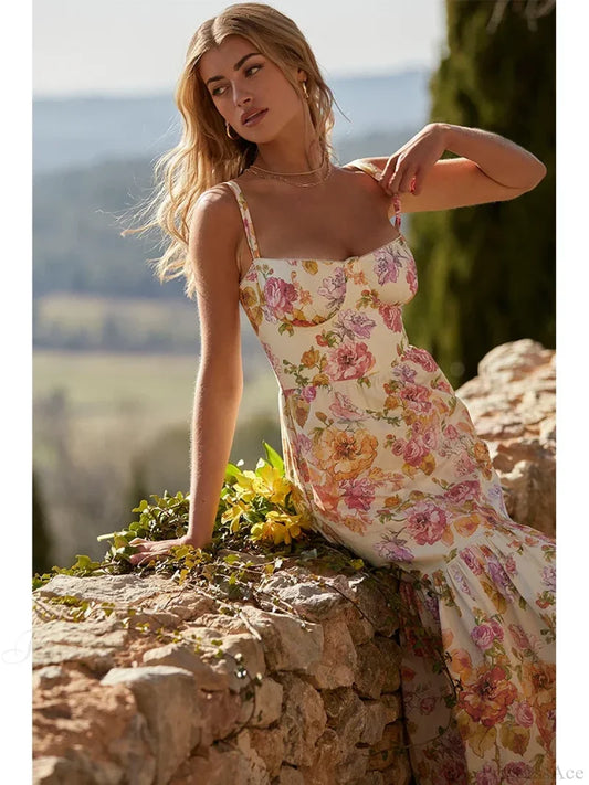 Print Bodycon A-line Vacation Dress vacationdress-250223