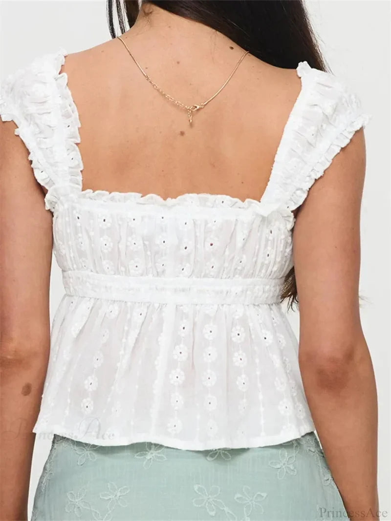 Ruched Casual Lace Grunge Aesthetic Crop Top croptop-250126