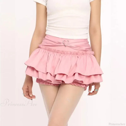 Ruffle Slim Cake Layer Skirt skirts-250223