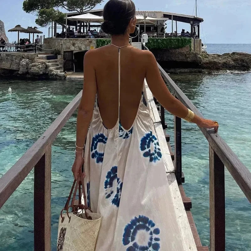 Sexy Backless Boho Dress bohodress-250126