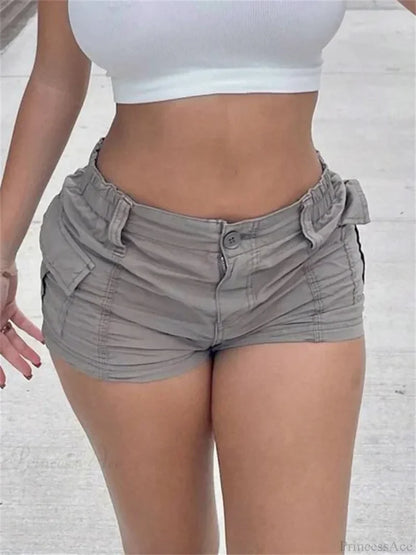 Solid Cargo Pocket Short grey / S short-250223