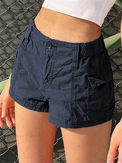 Solid Cargo Pocket Short blACK / S short-250223