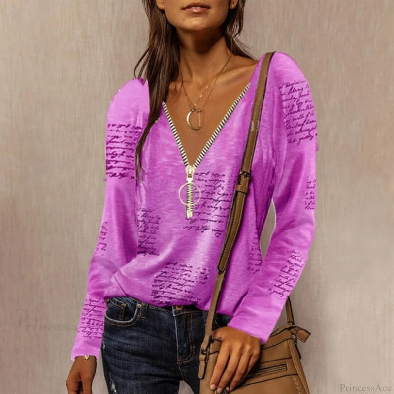 Neck Top Plus Women’s - T-Shirt Warm-Season Loose V Arm Patchwork Brief Size