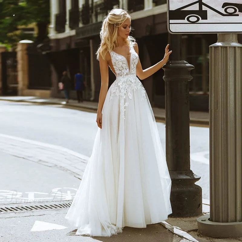 Strapless Bowknot Satin Wedding Dress weddingdress-250223