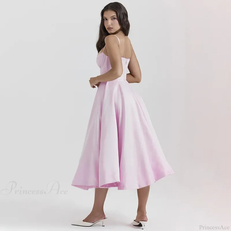 Strapless Elegant A-line Vacation Dress vacationdress-250223