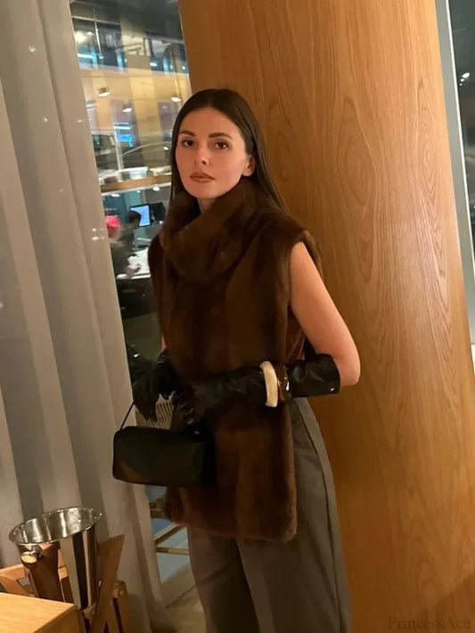 Thicken Warm Sleeveless Vest Coat