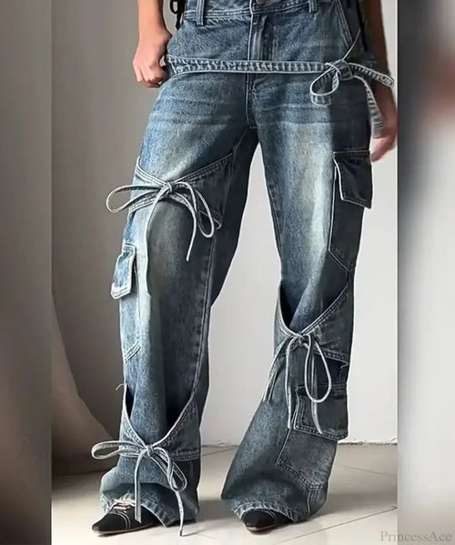 Tie-up Mysterious Denim Pant