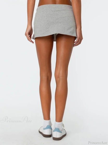 Tie Waist Side Slit Pencil Skirt skirts-250223